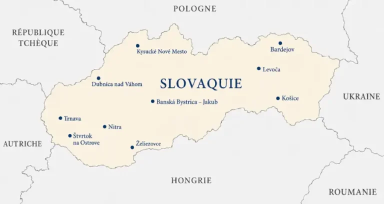 la carte Slovaquie